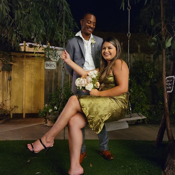 Elegant Floral Pattern Midi Dress - Picture 4 of 4